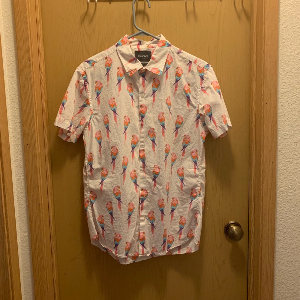 Bonobos Parakeet Riviera Short Sleeve Shirt